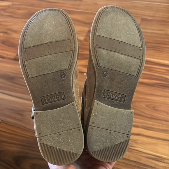 Women's Lace-Trimmed Tan Ankle Boots by Mudd Sz-8. M - Picture 8 of 8